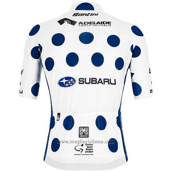 2020 Abbigliamento Ciclismo Subaru Lider Bianco Blu Manica Corta e Salopette